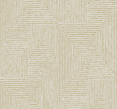 4034-72142 - Mortenson Gold Geometric Wallpaper
