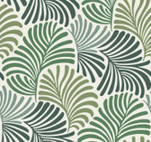 4034-72127 - Trousdale Green Fanning Flora Wallpaper
