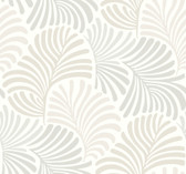 4034-72129 - Trousdale Neutral Fanning Flora Wallpaper