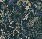4034-72137 - Marilyn Sea Green Floral Trail Wallpaper