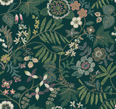 4034-72139 - Marilyn Green Floral Trail Wallpaper