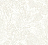 4034-72118 - Brentwood Bone Palm Leaves Wallpaper