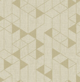 4034-26772 - Fairbank Gold Linen Geometric Wallpaper