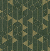 4034-26774 - Fairbank Evergreen Linen Geometric Wallpaper