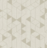 4034-26770 - Fairbank Champagne Linen Geometric Wallpaper