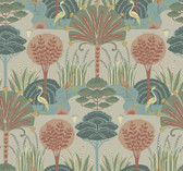 4034-72121 - Mandeville Pastel Tropical Paradise Wallpaper