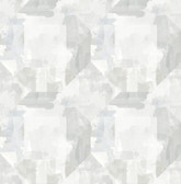 4121-26944 - Perrin Light Grey Gem Geometric Wallpaper