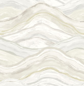 4121-26926 - Dorea Champagne Striated Waves Wallpaper