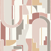 4121-72201 - Odele Blush Geometric Archways Wallpaper