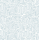 4121-25701 - Ramble Blue Geometric Wallpaper