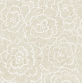 4120-26852 - Periwinkle Stone Textured Floral Wallpaper