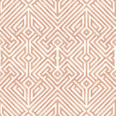 4120-26848 - Lyon Coral Geometric Key Wallpaper
