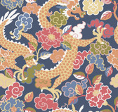 4120-72007 - Yanci Orange Dragon Wallpaper