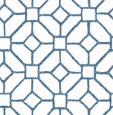 4120-26828 - Addis Blue Trellis Wallpaper
