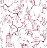 4120-26806 - Serena Plum Chinoiserie Wallpaper