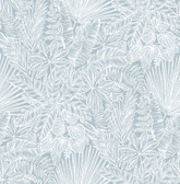 4120-26802 - Vita Blue Botanical Wallpaper