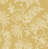 4120-26826 - Maeve Mustard Jacobean Trail Wallpaper