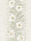 AST4069 - Dutch Garland Timeless Grey Gardenia Stripe Wallpaper
