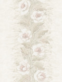 AST4068 - Dutch Garland Blush Gardenia Stripe Wallpaper