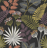 4014-26447 - Praslin Black Botanical Wallpaper