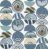 4014-26446 - Mage Blue Mod Geometric Wallpaper