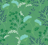 2975-87542 - Sorrel Green Botanical Wallpaper
