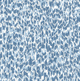 4014-26431 - Flavia Blue Animal Print Wallpaper