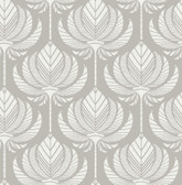 4014-26425 - Palmier Grey Lotus Fan Wallpaper