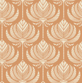4014-26423 - Palmier Orange Lotus Fan Wallpaper