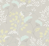 2975-87540 - Sorrel Light Grey Botanical Wallpaper