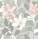 4014-26454 - Koko Grey Floral Wallpaper