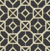 4014-26409 - Livia Black Trellis Wallpaper