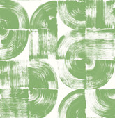 4014-26408 - Giulietta Green Painterly Geometric Wallpaper