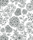 2975-26203 - Ada Black Floral Wallpaper