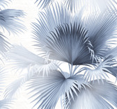 2927-40102 - Summer Palm Blue Tropical Wallpaper