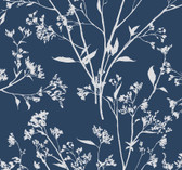 2927-80712 - Southport Navy Delicate Branches Wallpaper
