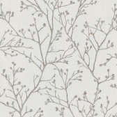 4019-86453 - Koura Silver Budding Branches Wallpaper
