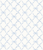 AST4168 - Baby Bow Blue Bella Ribbon Ribbon Trellis Wallpaper