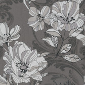 4019-86401 - Selene Silver Mucha Floral Wallpaper