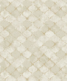 4105-86609 - Pilak Gold Ogee Tile Wallpaper