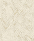 4105-86613 - Amesemi Cream Distressed Herringbone Wallpaper
