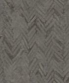 4105-86611 - Amesemi Dark Grey Distressed Herringbone Wallpaper