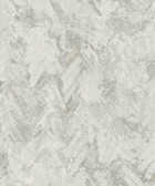 4105-86610 - Amesemi Light Grey Distressed Herringbone Wallpaper