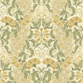 4080-83117 - Ojvind Gold Floral Ogee Wallpaper