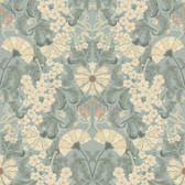 4080-83115 - Ojvind Light Blue Floral Ogee Wallpaper
