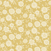 4080-15910 - Lizette Mustard Charming Floral Wallpaper
