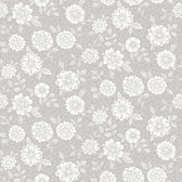 4080-15909 - Lizette Grey Charming Floral Wallpaper