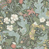 4080-83103 - Elise Green Nouveau Gardens Wallpaper