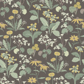 4080-92133 - Magdalena Charcoal Dandelion Wallpaper