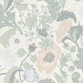 4080-33000 - Anemone Light Grey Floral Wallpaper